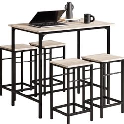 Kitchen Dining Set: Table + 4 Brand New Stools!