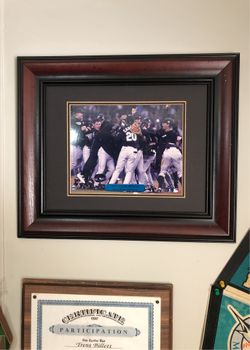 Framed Florida Marlins World Series Photo 