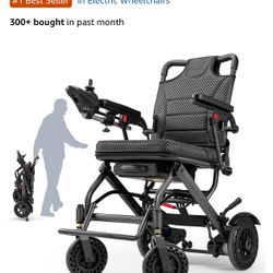 Electric Wheelchair for Adults, Foldable Lightweight Electric wheelchairs Only 33lbs, Motorized Mobility Scooters for Seniors, All-Terrain, Airline Ap