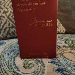 Romass  Monde du Parfum Vaporisateur Bacccarat Rouge540  3.4 Fl .Oz BrandNew 100 ML