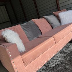 Nice Pink Sectional Sofa