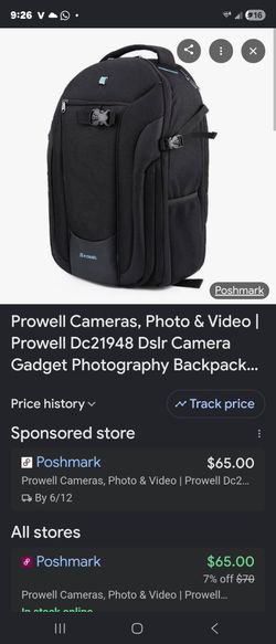 Back pack para equipo de fotografia