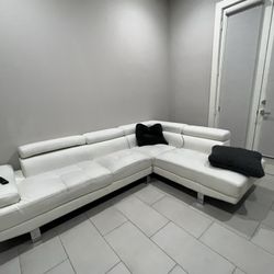 Faux leather Sectional