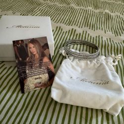 Melania Trump Three Bangle Bracelets With Crystals