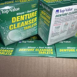 Brand New Top-Value $4 Off Denture Cleanser Tablets 