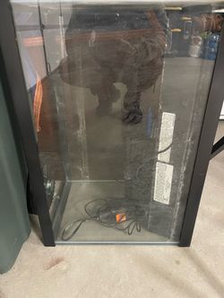 Glass Fish Tank Aquarium with Black Frame