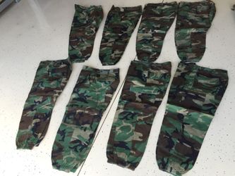 Military BDU pants (Velcro pockets)