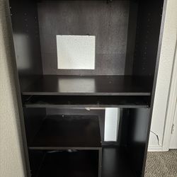 Dark Espresso Brown Computer Work Center