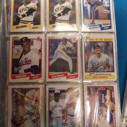 1981, 84, 87, 88, 89, 90, 91, 92, 93, 94 & 95 Fleer Baseball Cards