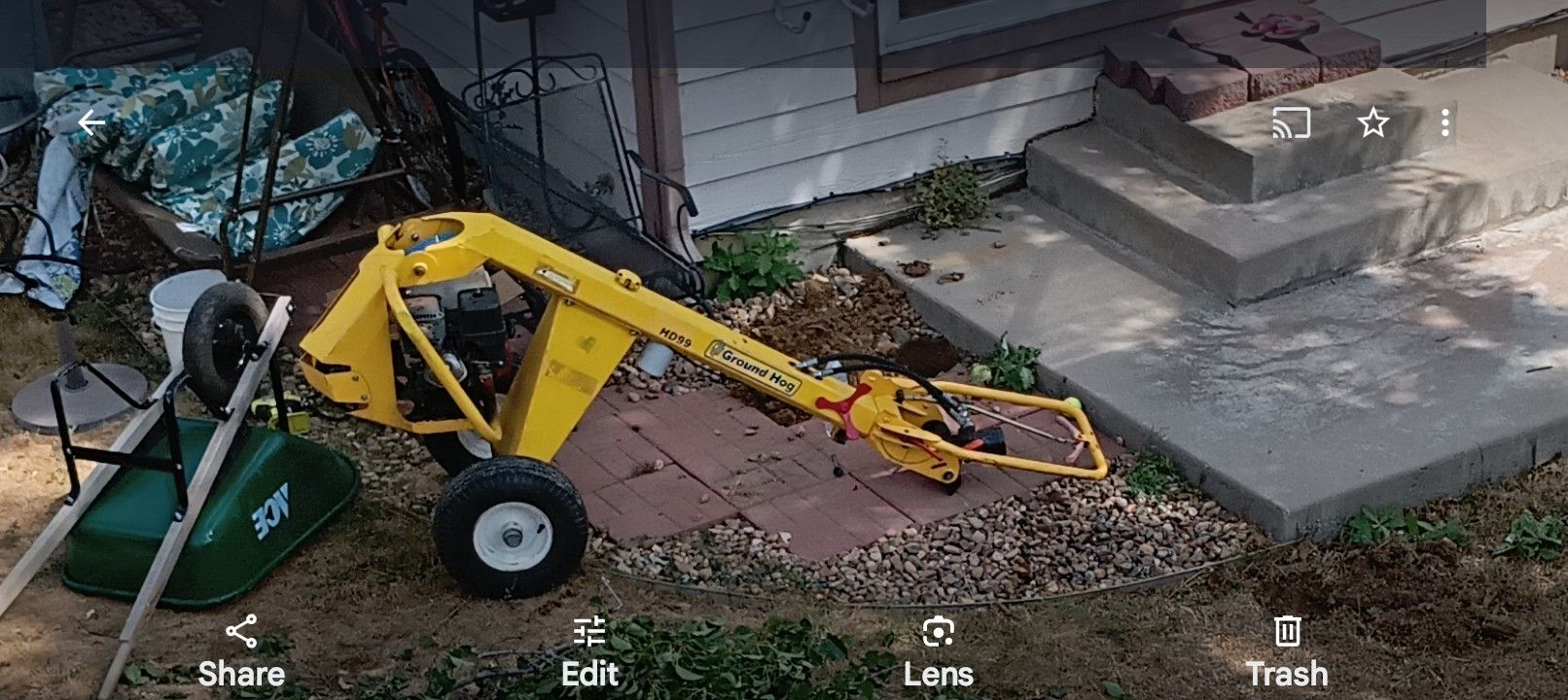 HYDRAULIC TOW BEHIND GROUNDHOG