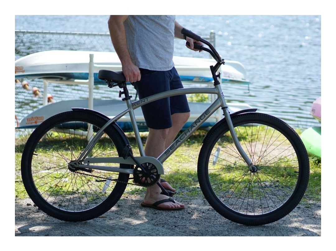 Kent 26" Men's Seachange, Cruiser Bike, Silver