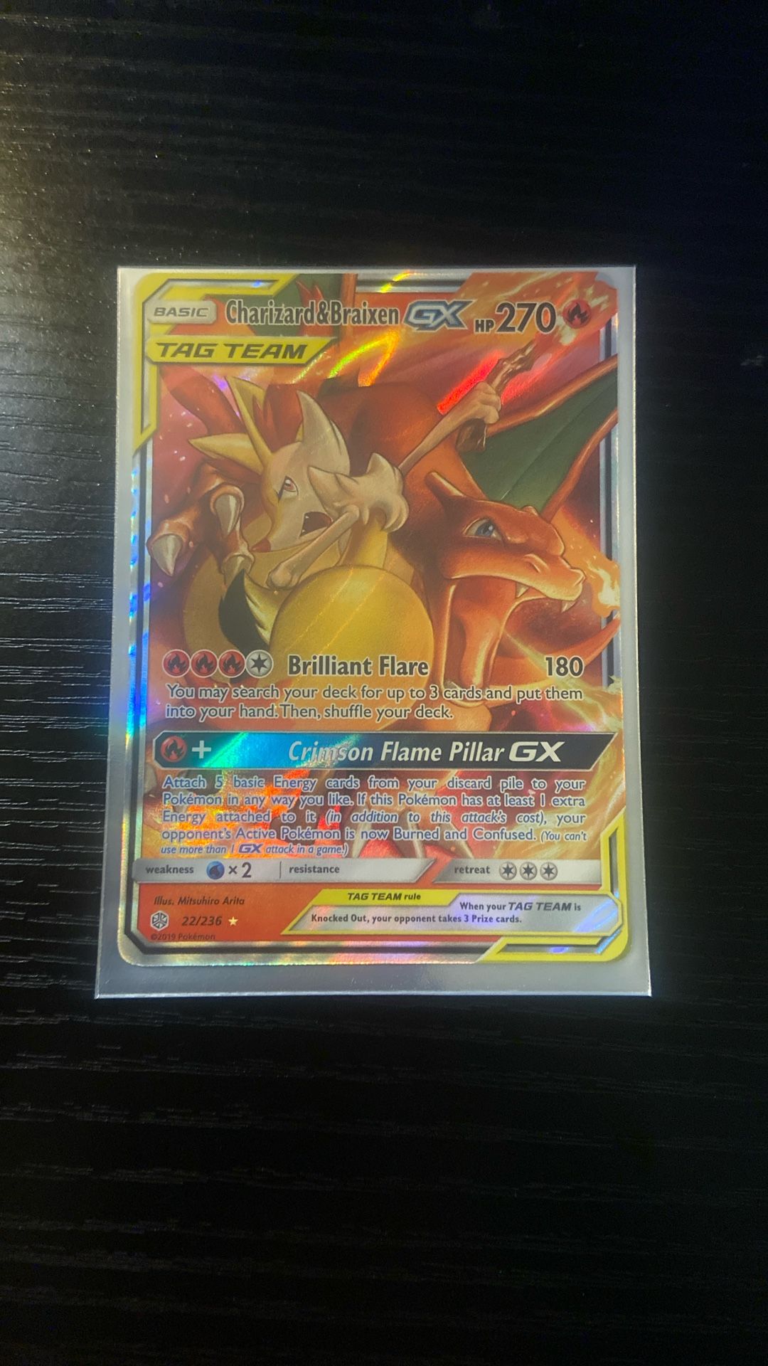 Charizard And Braixem Gx Tag Team