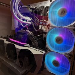 Custom White-Painted RTX 3080 Gaming PC – Ryzen 5 5600X, 16GB RAM, 1TB SSD – Clean & Ready!