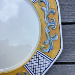 FITZ & FLOYD, DECORATIVE SERVING PLATE/PLATTER 8”