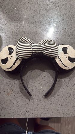 Custom Jack skellington Mickey Ears