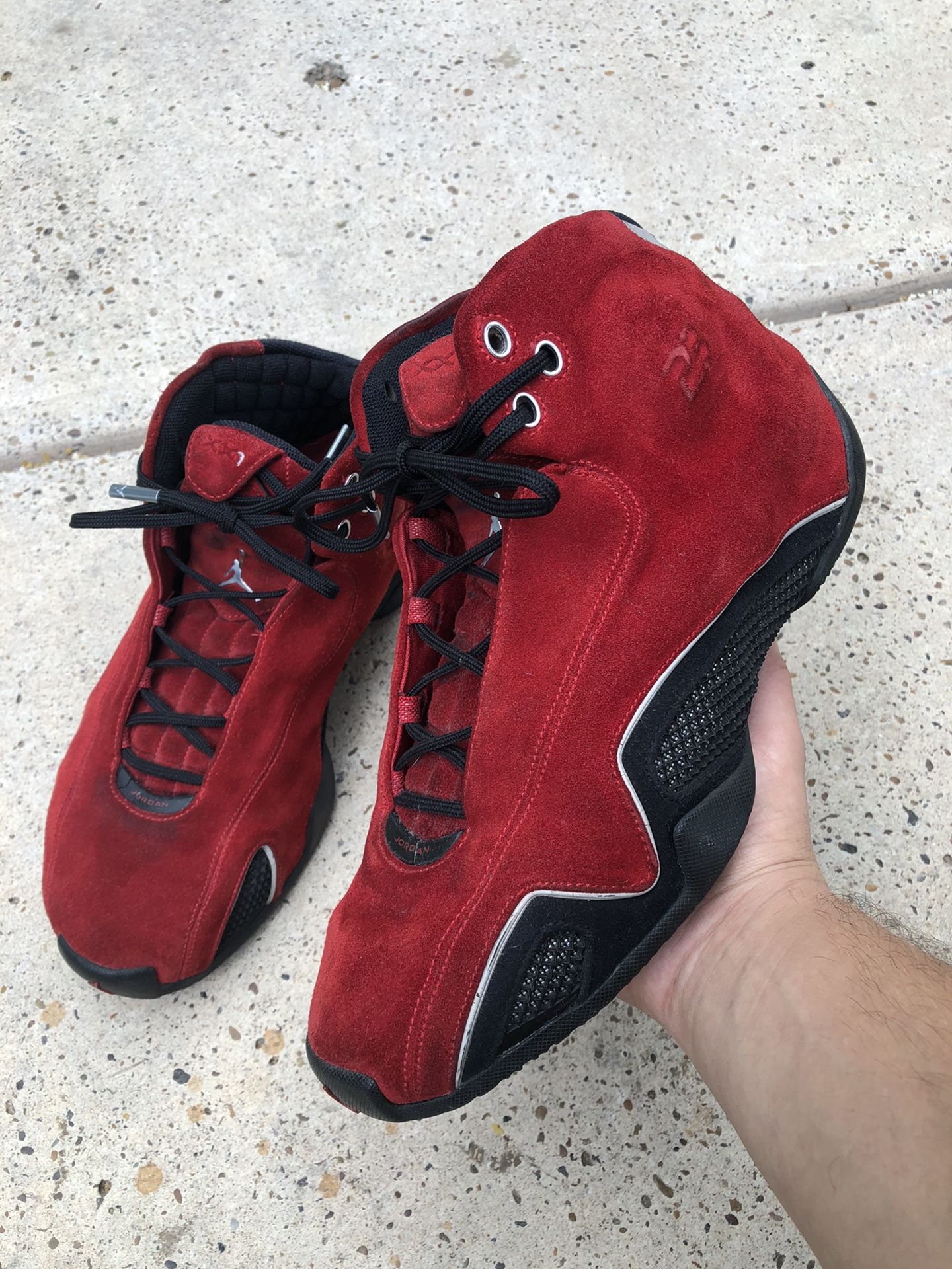 Jordan 21 Red Suede Sz 10.5