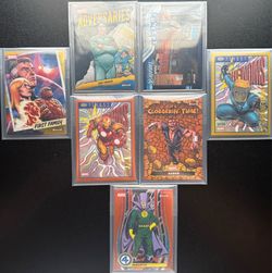 2026 Topps Finest Fantastic Four 7 Card Lot Black /10 Orange /25 Gold /50