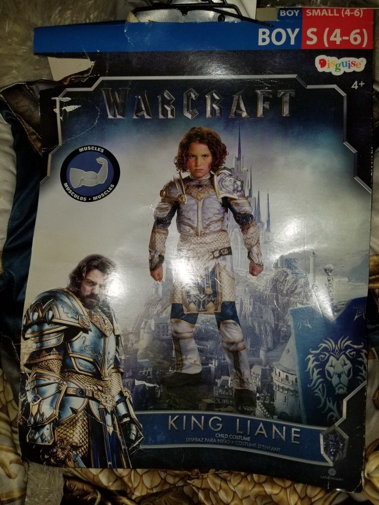 King Llane muscle Warcraft Halloween costume new