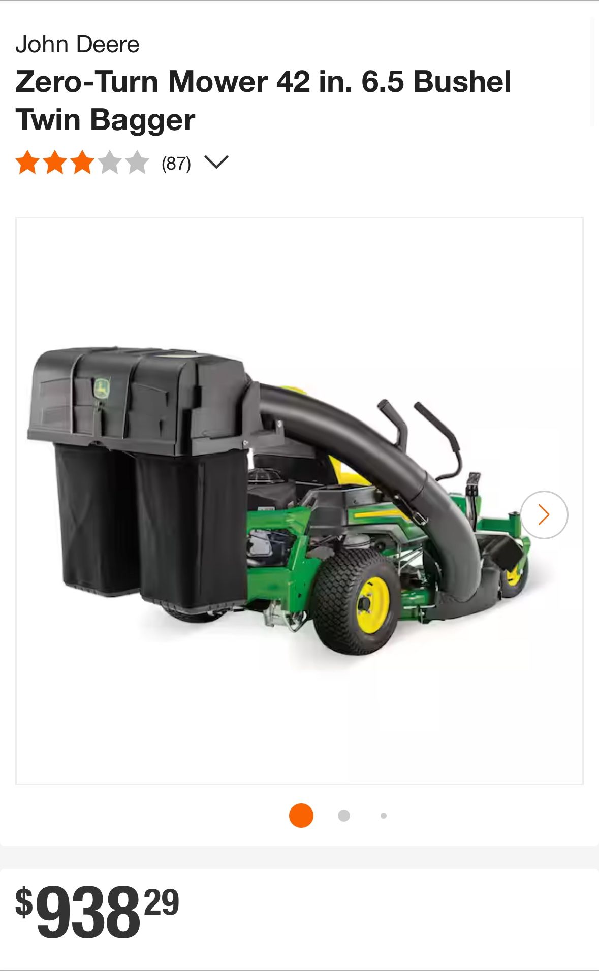 🚜 John Deere BUC11342 6.5-BU Twin Bagger – For Z300 Series Zero-Turn Mowers (2023+) Brand New!
