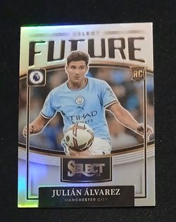 Julian Alvarez Panini Prizm Refractor RC Soccer Card
