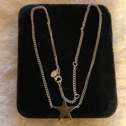 Silver Necklace With Star Pendant (Avon )