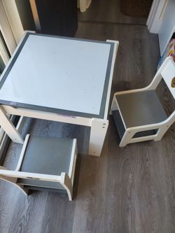 Children's Activity Table with 2 Chairs
