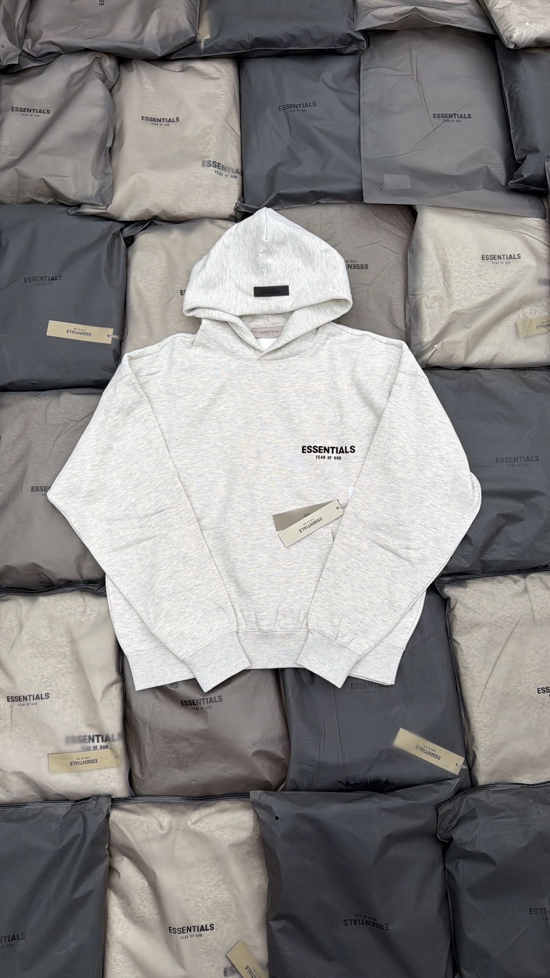 Light Oat Essentials Hoodie S-XL