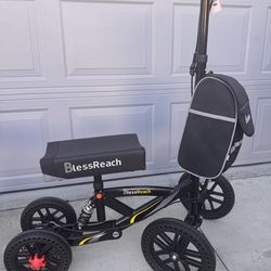 Heavy Duty - all road KNEE scooter, large model  up to 350 weight with shock absorber- brand new.