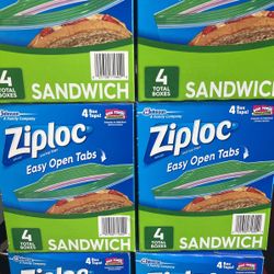 Ziploc 12$ Each 4 Total Boxes 580 Total Bags