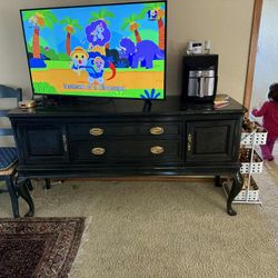 TV Stand Drawers Antique 