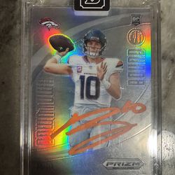Bo nix orange ink signed Beckett authenticated