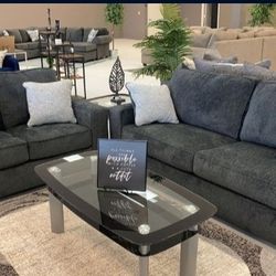 2 PIECES LIVING ROOM SET (SOFA AND LOVESEAT) IN STOCK