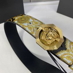 Versace Belt Gold With Paperwork