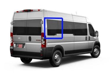 VWD Solid Fixed Glass OE Style Van Window (RR304-F) Fits 2015 to Present RAM PROMASTER