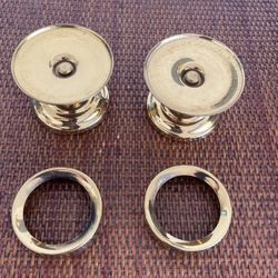 Brass Candle Bases With Rings