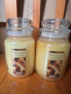Large French Vanilla Yankee Candles, New