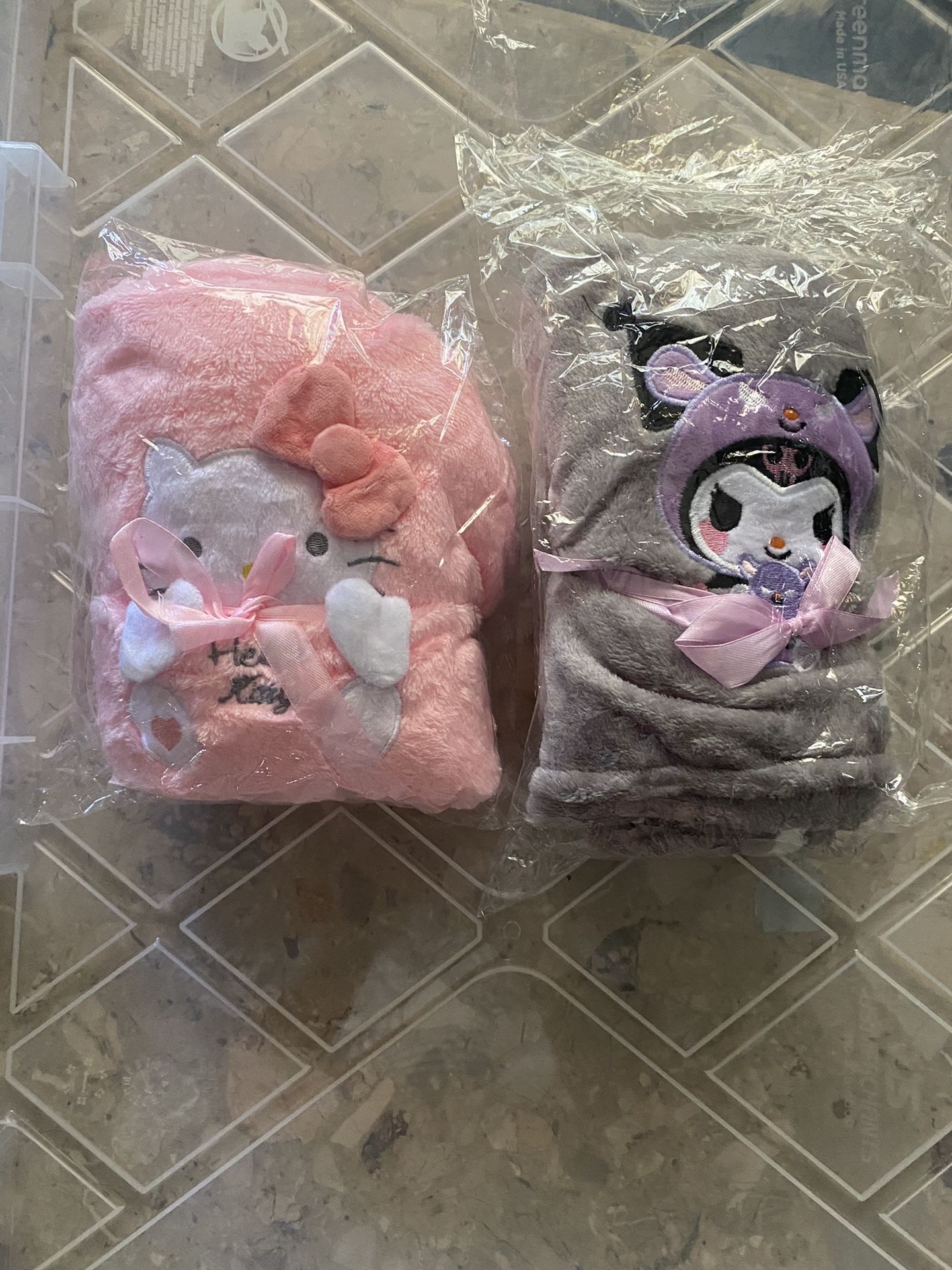 Kuromi,Hellokitty Baby Blankets