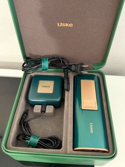 Ulike IPL Hair Removal Device UI04C Green Hair Removal System w/ Case & Accessories