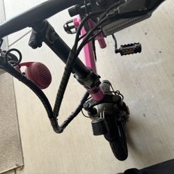 Pink Electric Bike