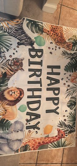 Wild one/safari Birthday Decorations 