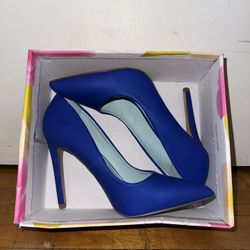Blue Stiletto High Heel