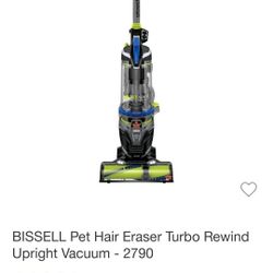 BISSELL Pet Hair Eraser Turbo Rewind
Upright Vacuum - 2790