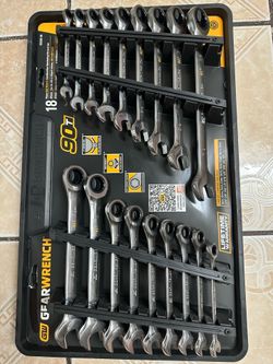 Gearwrench SAE/MM 90-Tooth Pro Combination Ratcheting Wrench (18-Piece)