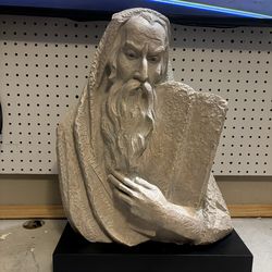 Large Moses / Ten Commandments Style Sculpture – Decorative Statue