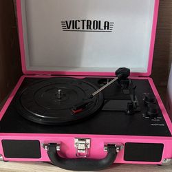 Vintage Pink Record Player