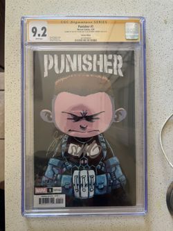 Punisher 1 Double Signed Creator Gerry Conway /Scottie Young Cgc Marvel Comics