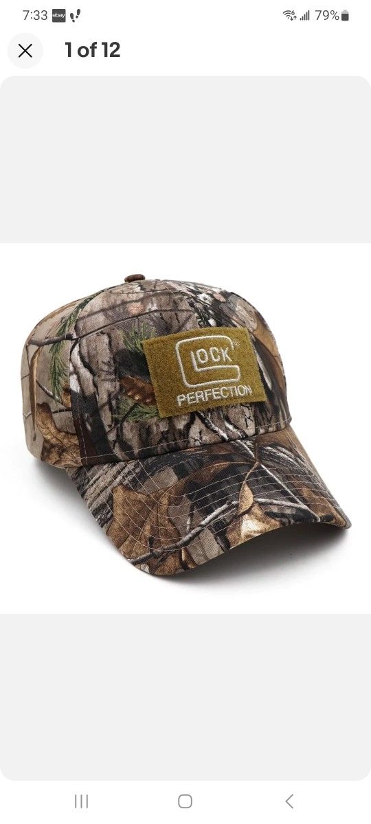 GLOCK PERFECTION TREE CAMO CAP. NEW WITH TAGS IN SEALED BAG. AWESOME
