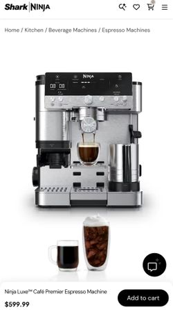 Ninja ES601 Luxe Café Premier Series Espresso, Coffee,& Cold Brew Machine - NEW!