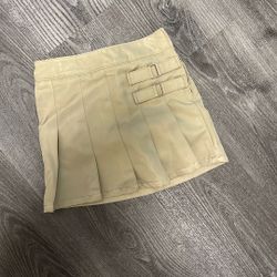 French Toast Khaki Skirt