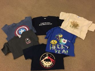 Boys large and extra-large T-shirts